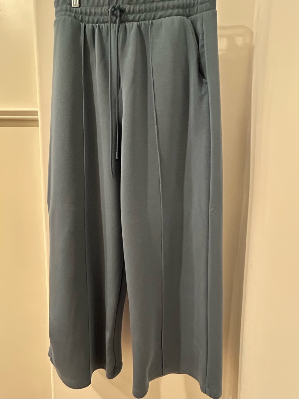 Talbots Wide-Leg Pull-On Pants in Slate Blue